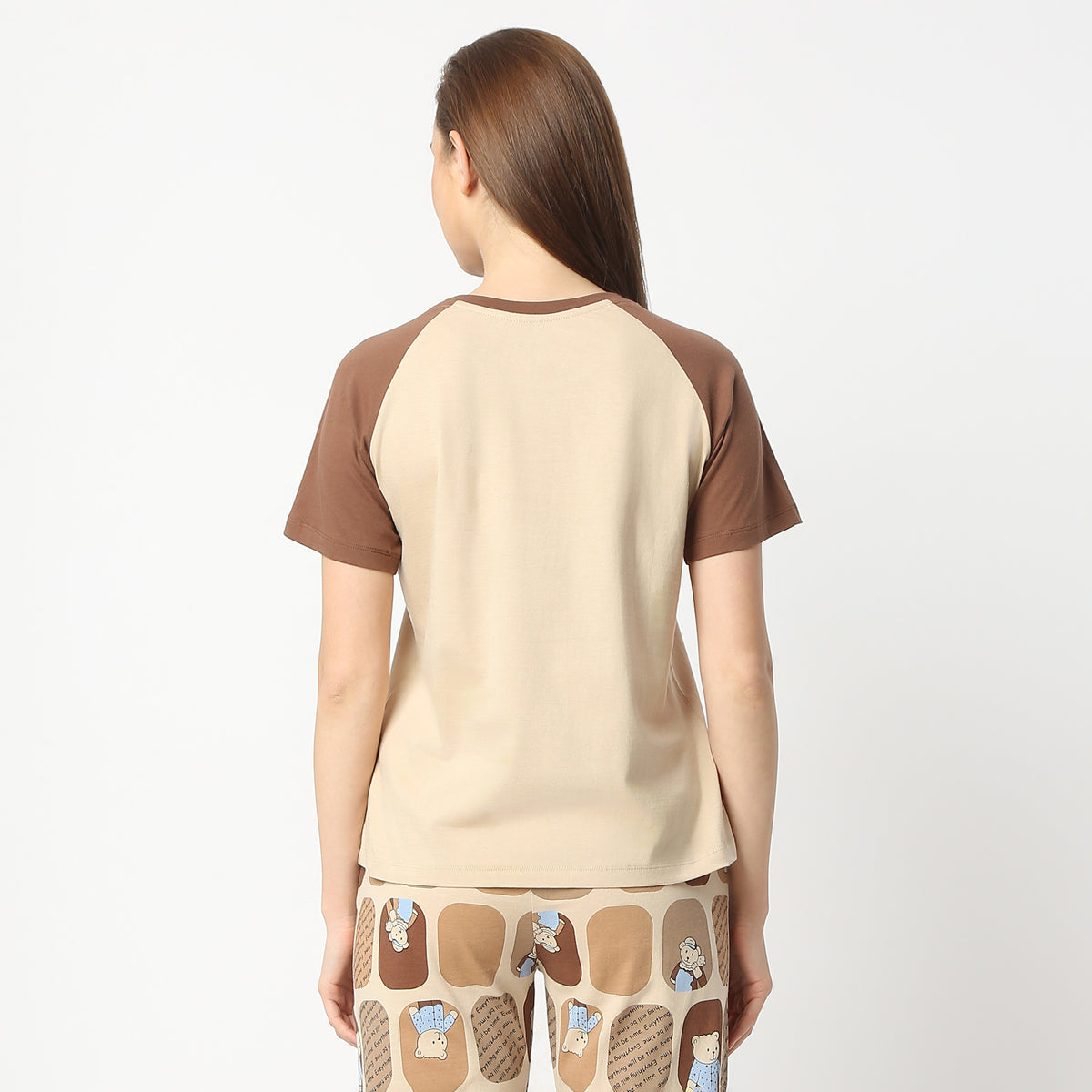 Regular Fit Printed Round Neck Regular Length T-Shirt