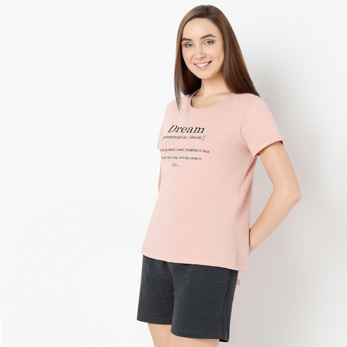 Regular Fit Printed Round Neck T-Shirt