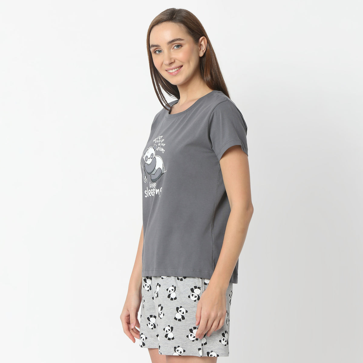 Regular Fit Printed Crew Neck Regular Length T-Shirt