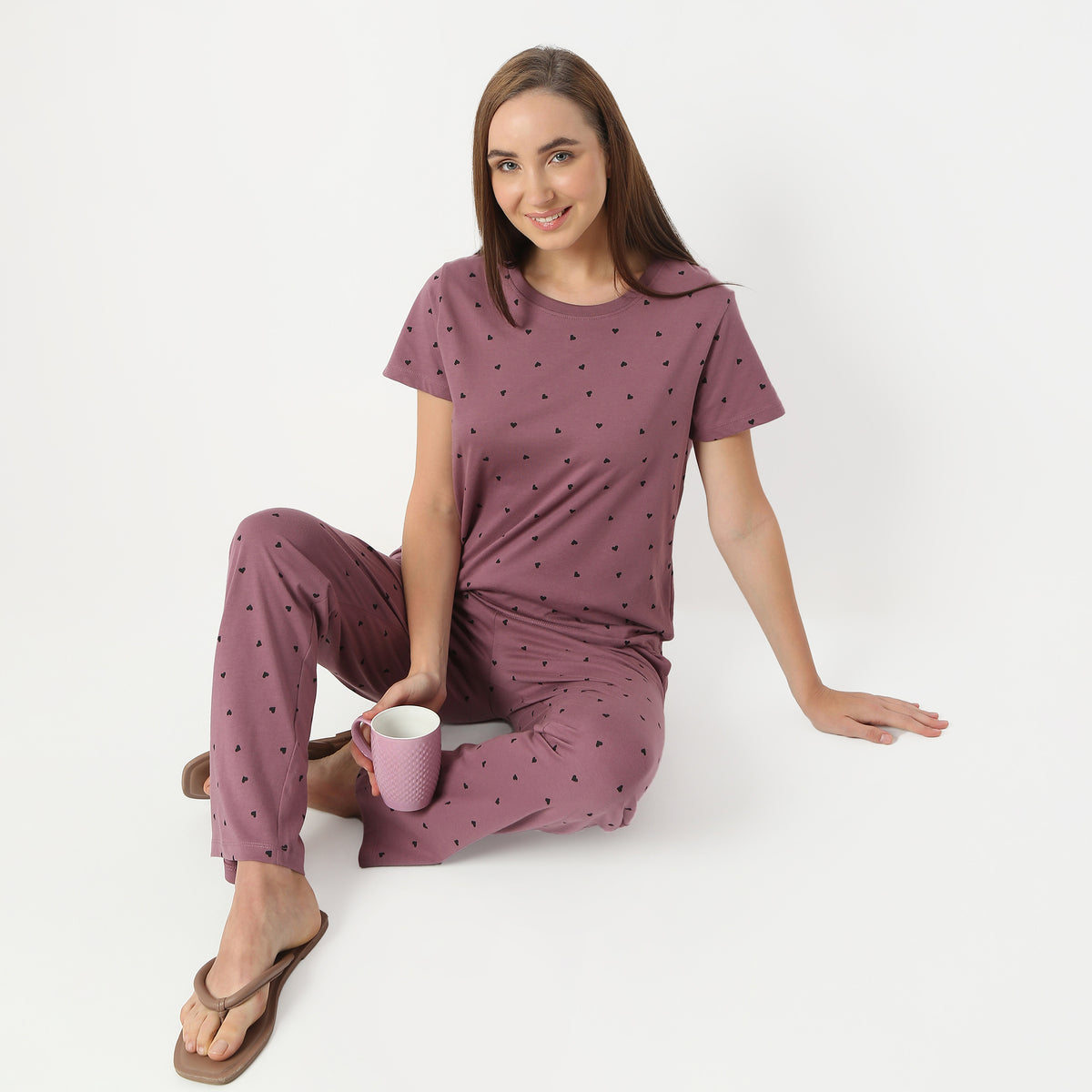 Regular Fit Printed Round Neck Regular Length T-Shirt