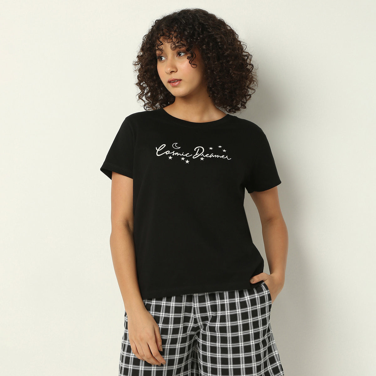 Regular Fit Printed Crew Neck T-Shirt