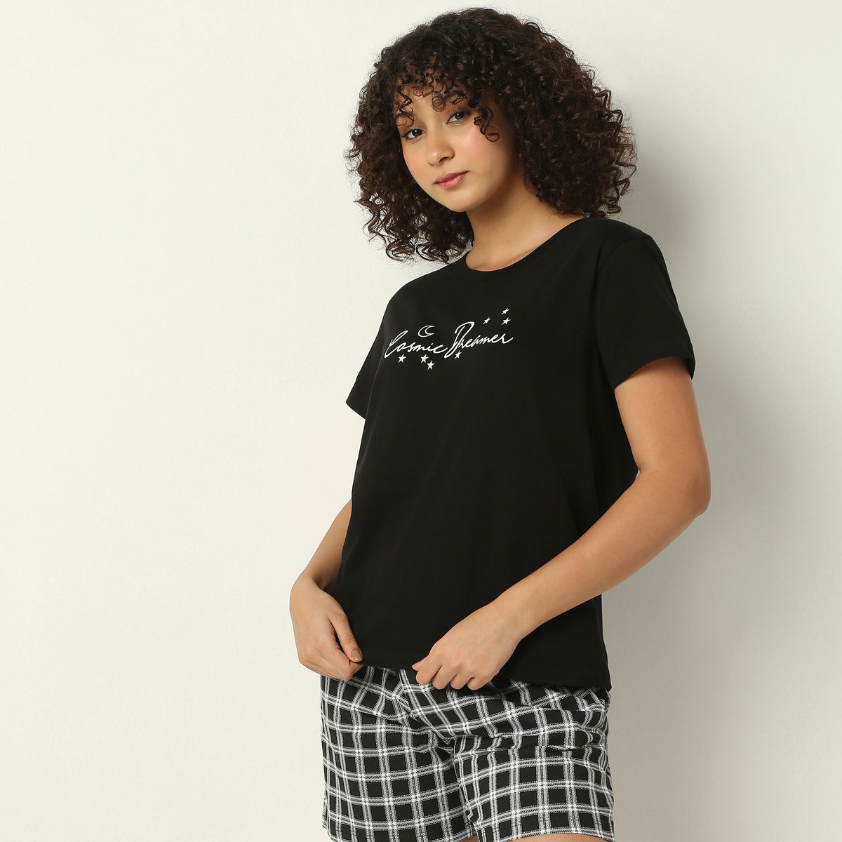 Regular Fit Printed Crew Neck T-Shirt