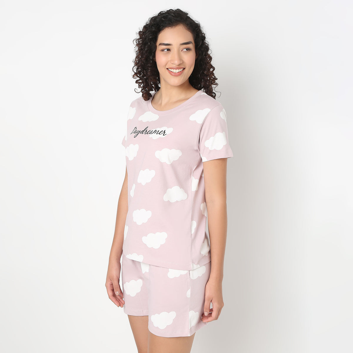 Cloud Printed Loungewear T-shirt