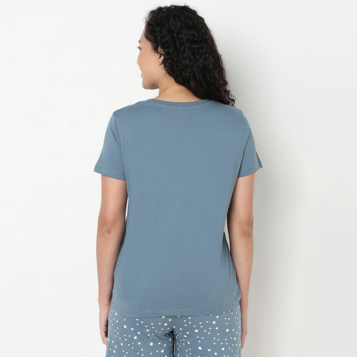 Cotton Fabric Printed T-Shirt