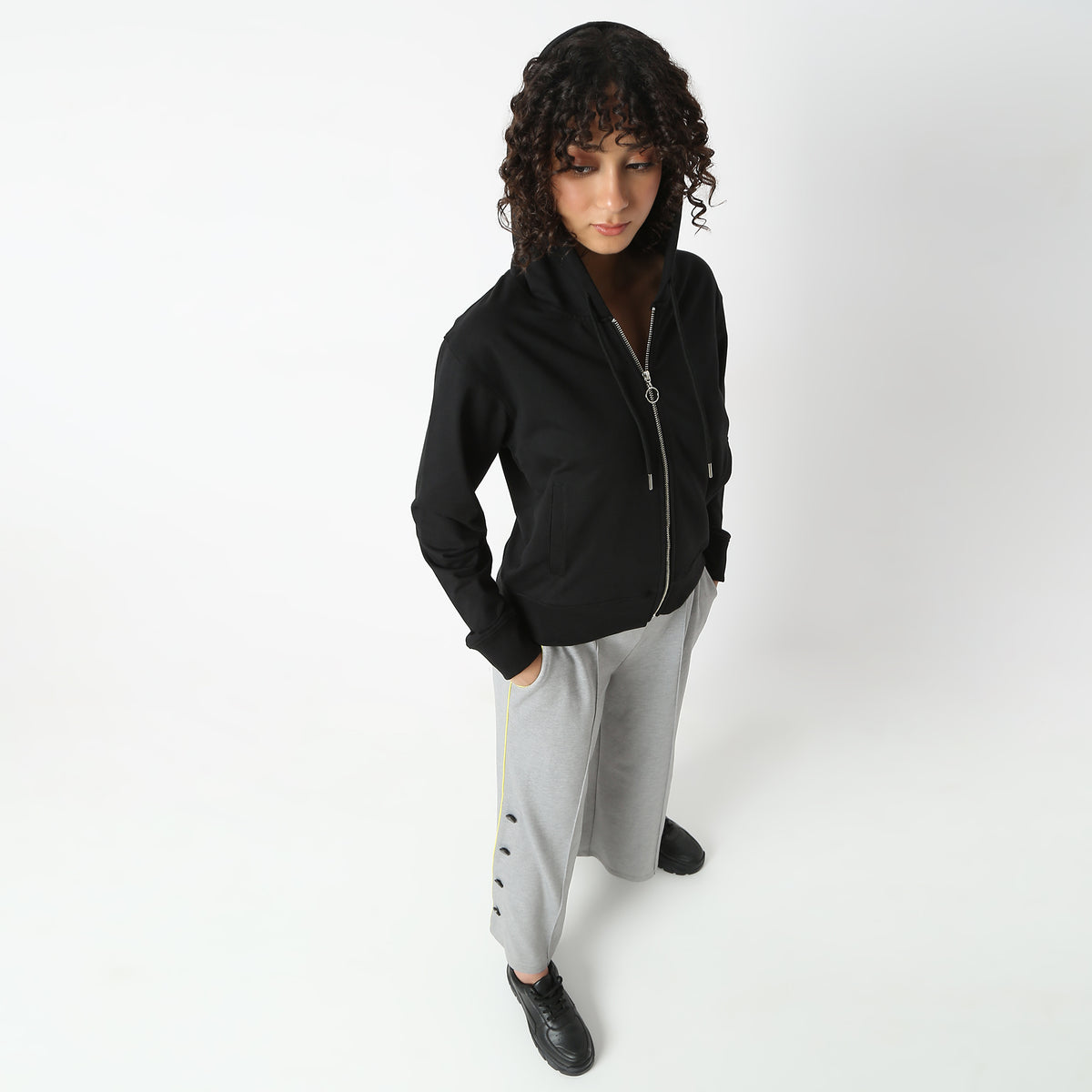 Regular Fit Solid Sweatshirt