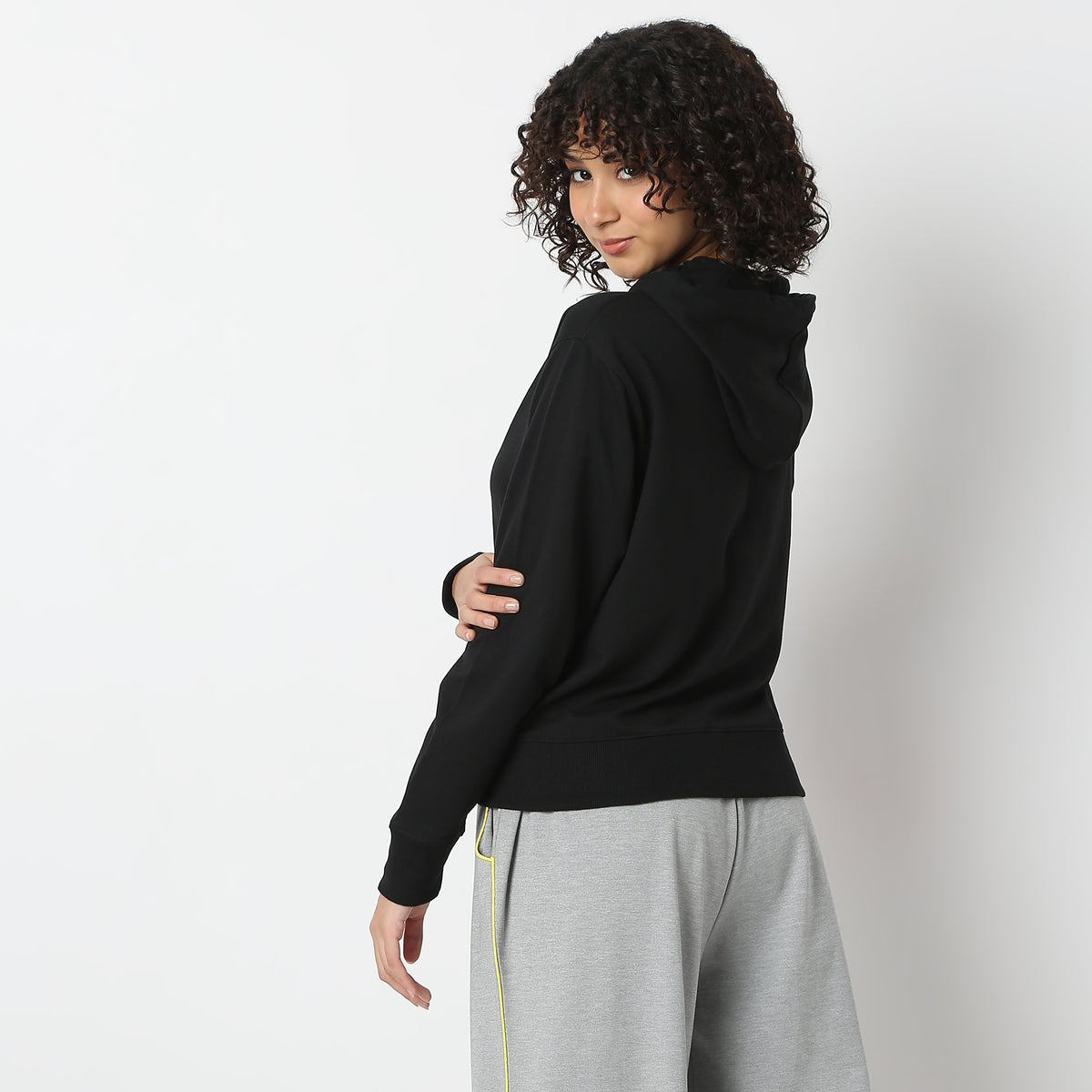 Regular Fit Solid Sweatshirt