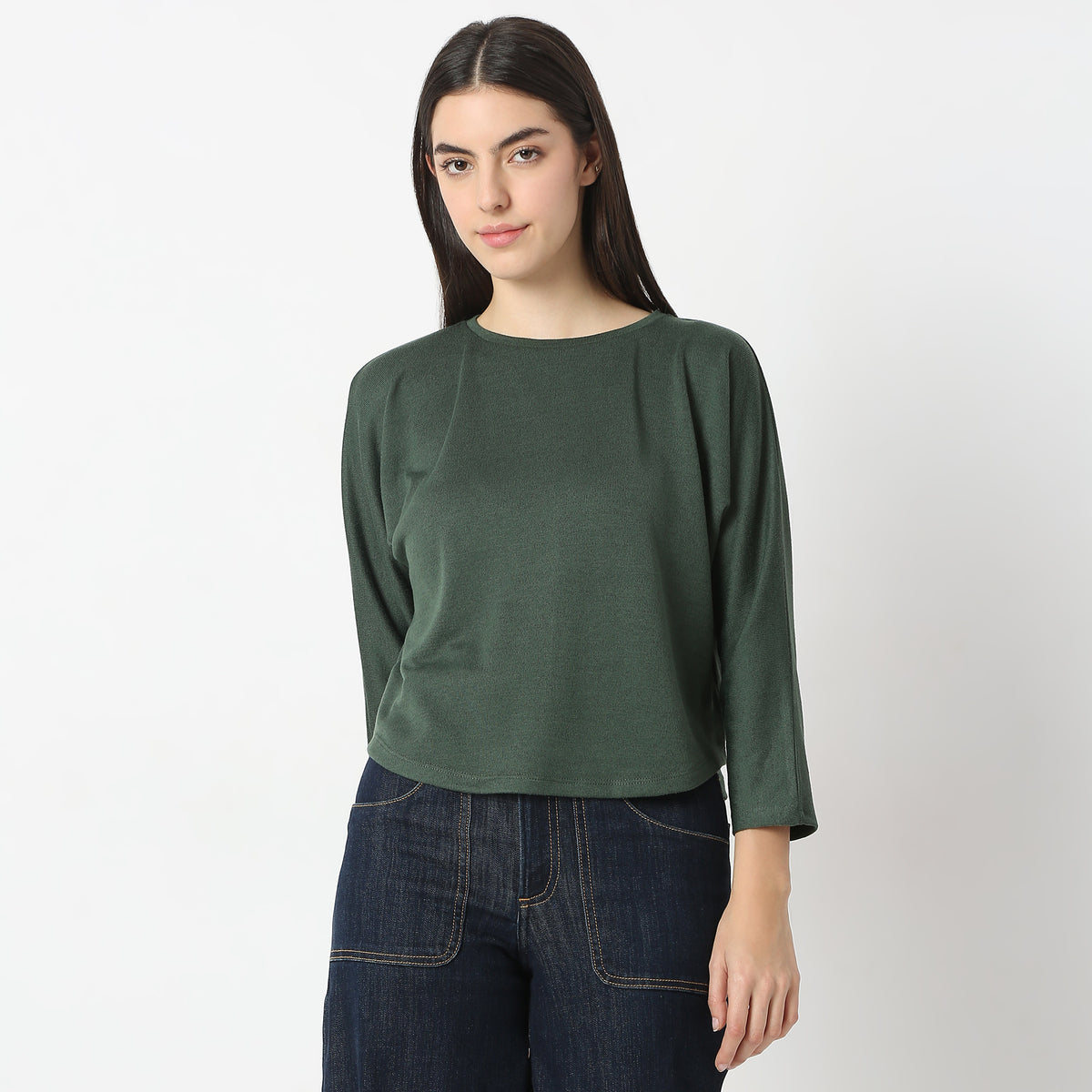 Regular Fit Solid Top