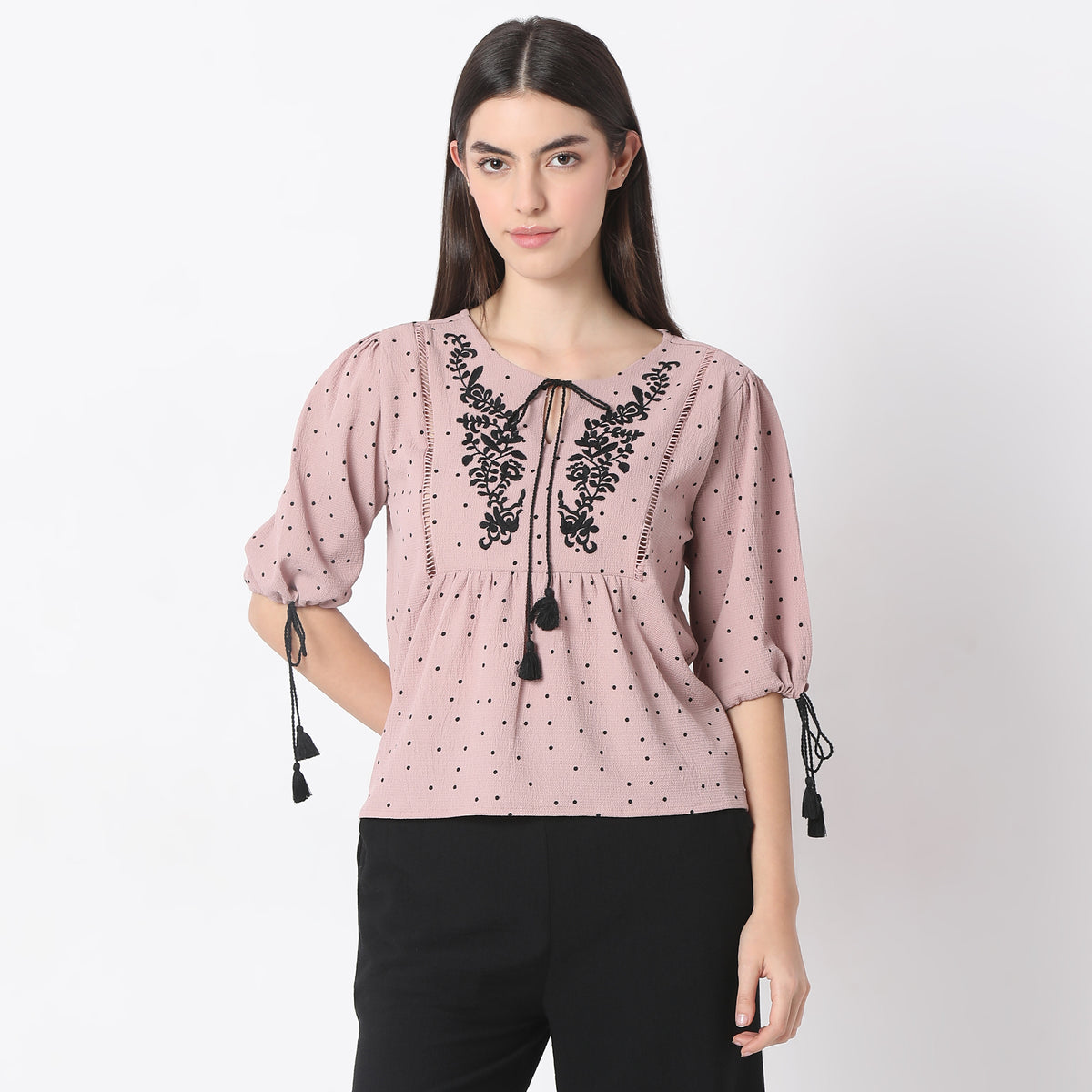 Regular Fit Printed Top