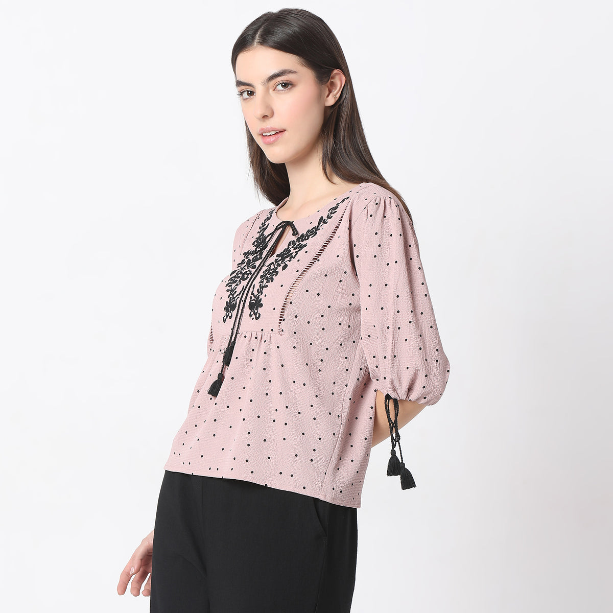 Regular Fit Printed Top