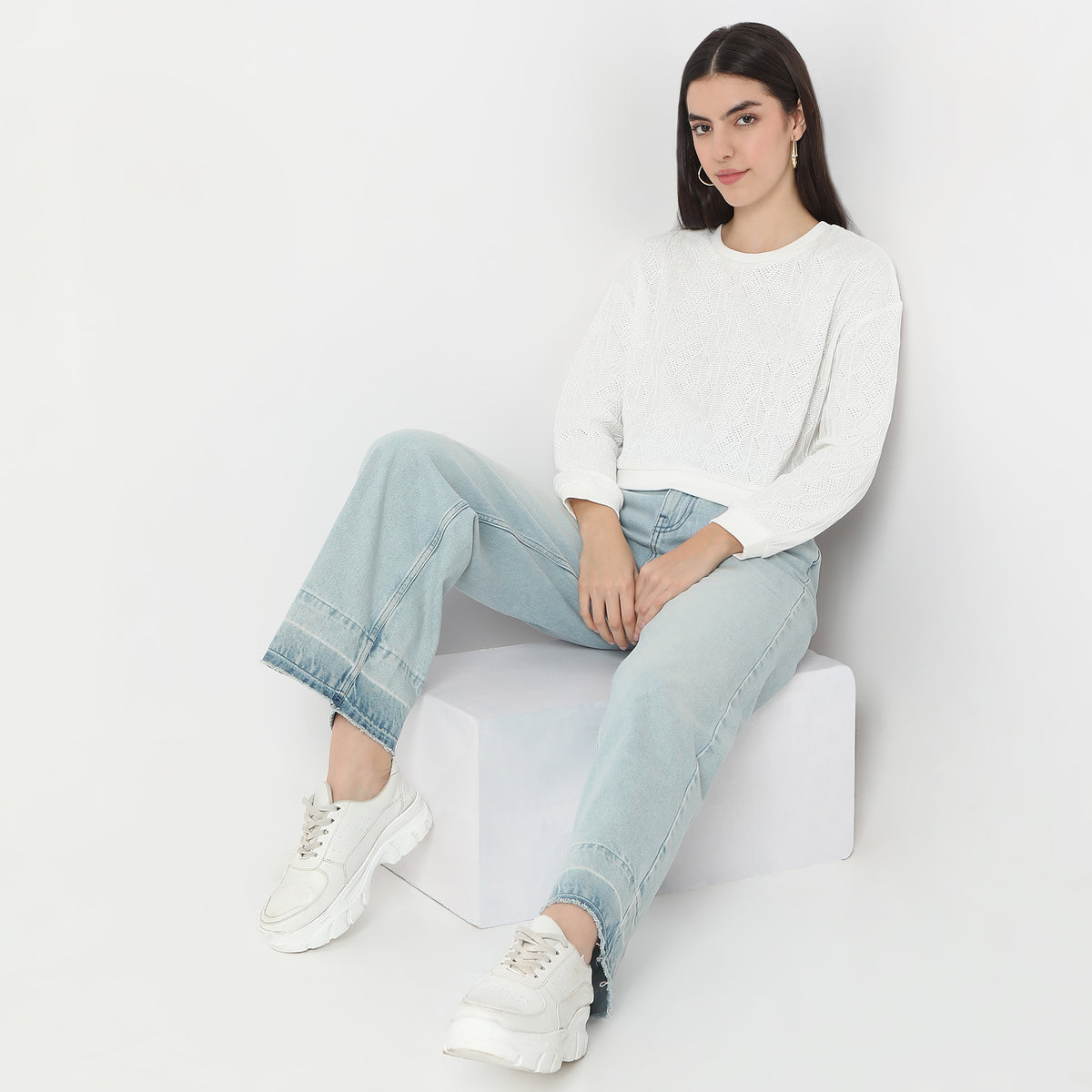 Regular Fit Solid Top