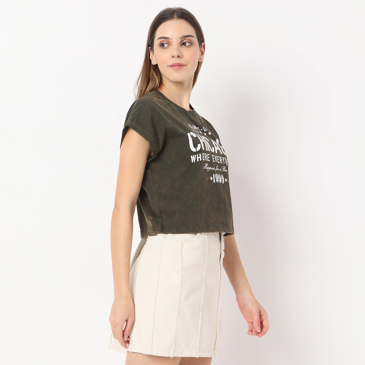 Boxy Fit Print T-Shirt
