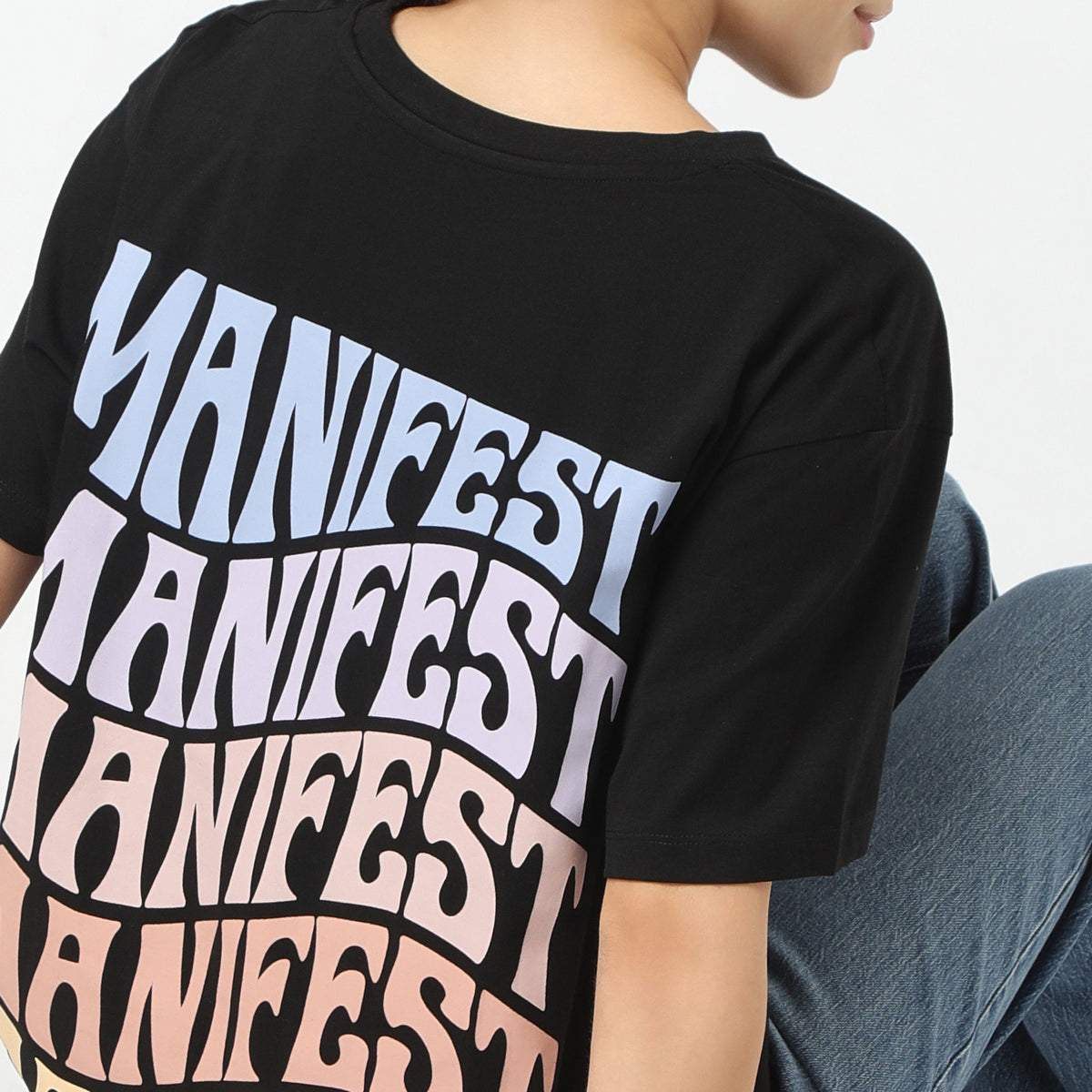 Oversize Graphic Round Neck T-Shirt