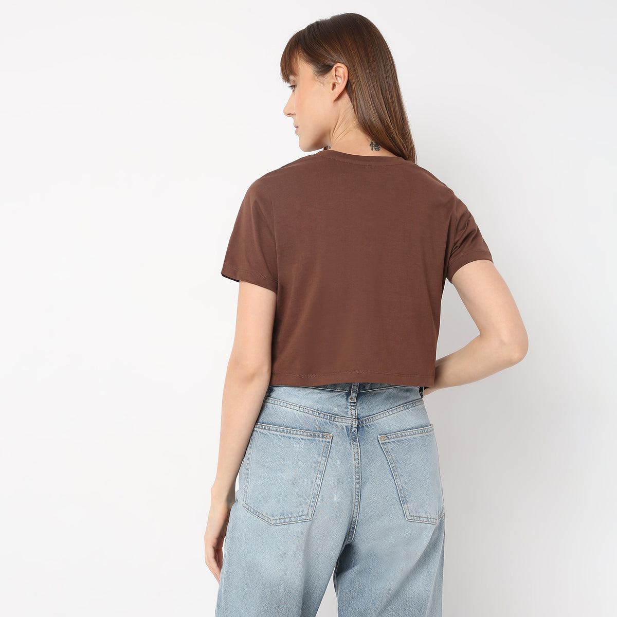 Regular Fit Graphic Round Neck T-Shirt