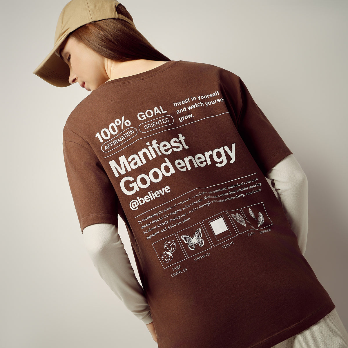 Oversize Graphic Round Neck T-Shirt