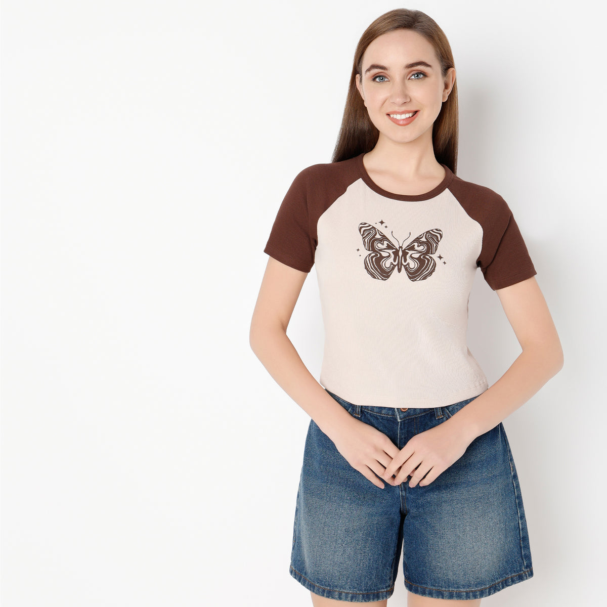 Regular Fit Graphic Round Neck T-Shirt