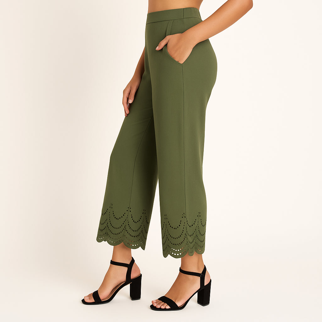 Buy Relax Fit Solid Palazzo - Style Union