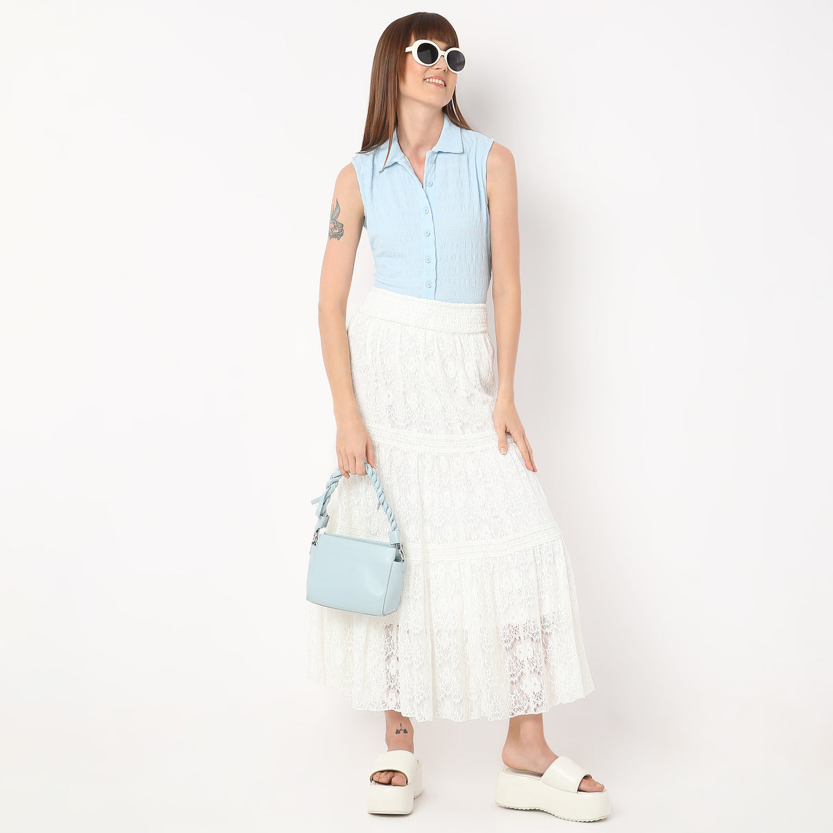 Slim Fit Solid Shirt Collar Shirt