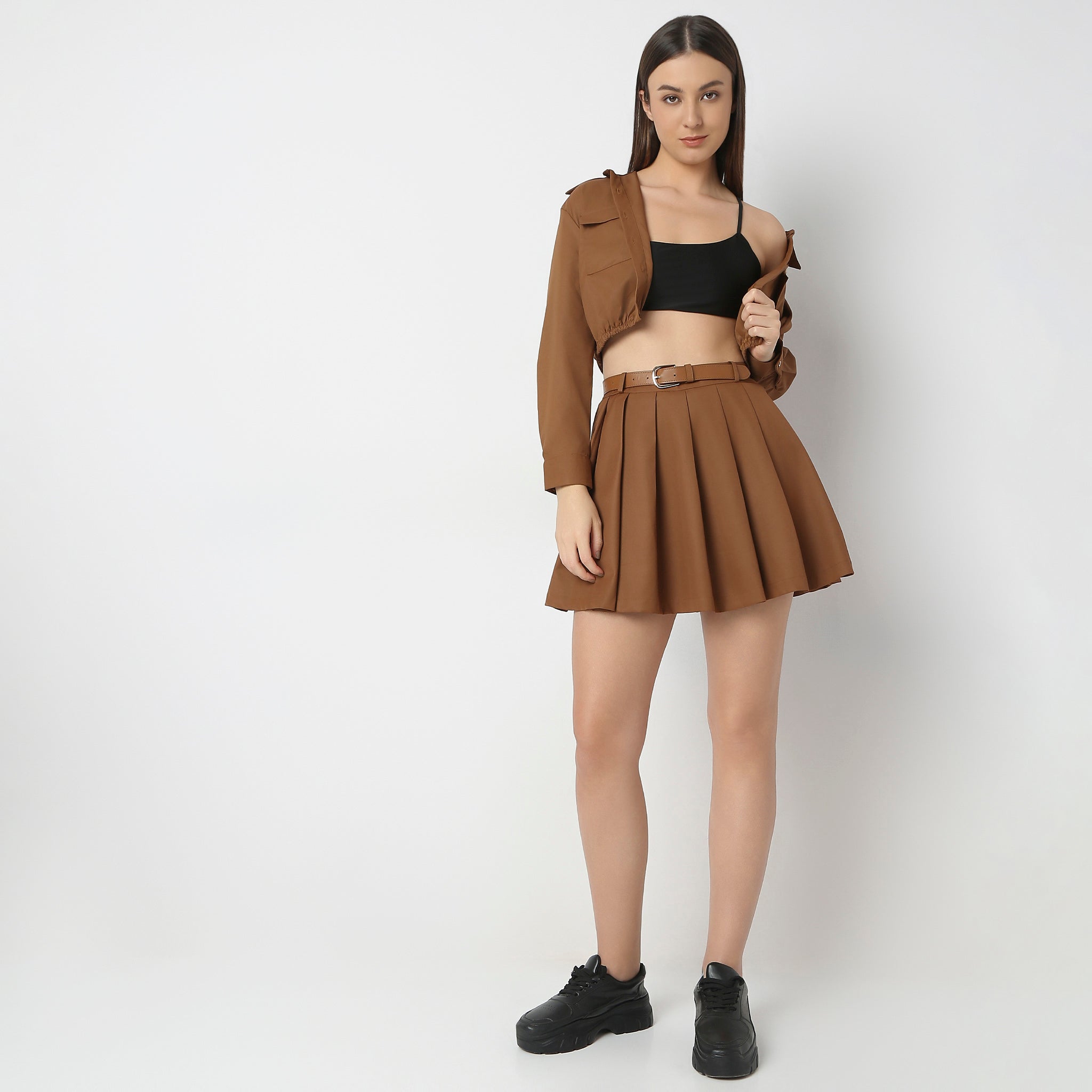 ◆ARCHIVE BOLD◆ Archive Bold X Stumpynee LOWRISE SKIRT BROW YWSK00011BROWN_1.jpg?v=