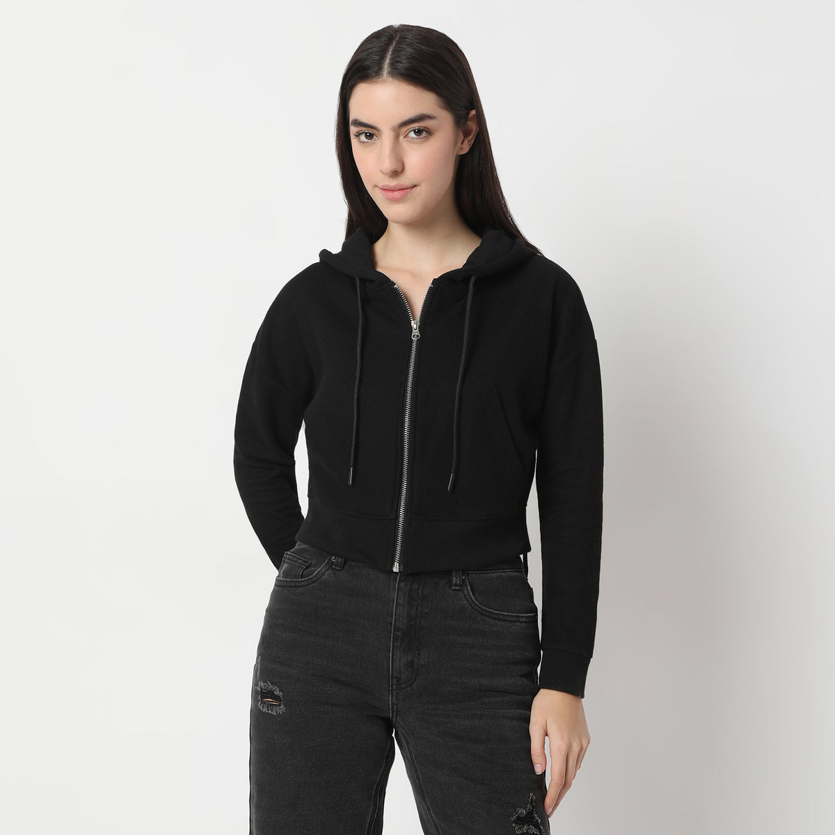 Comfort Fit Solid Sweatshirt