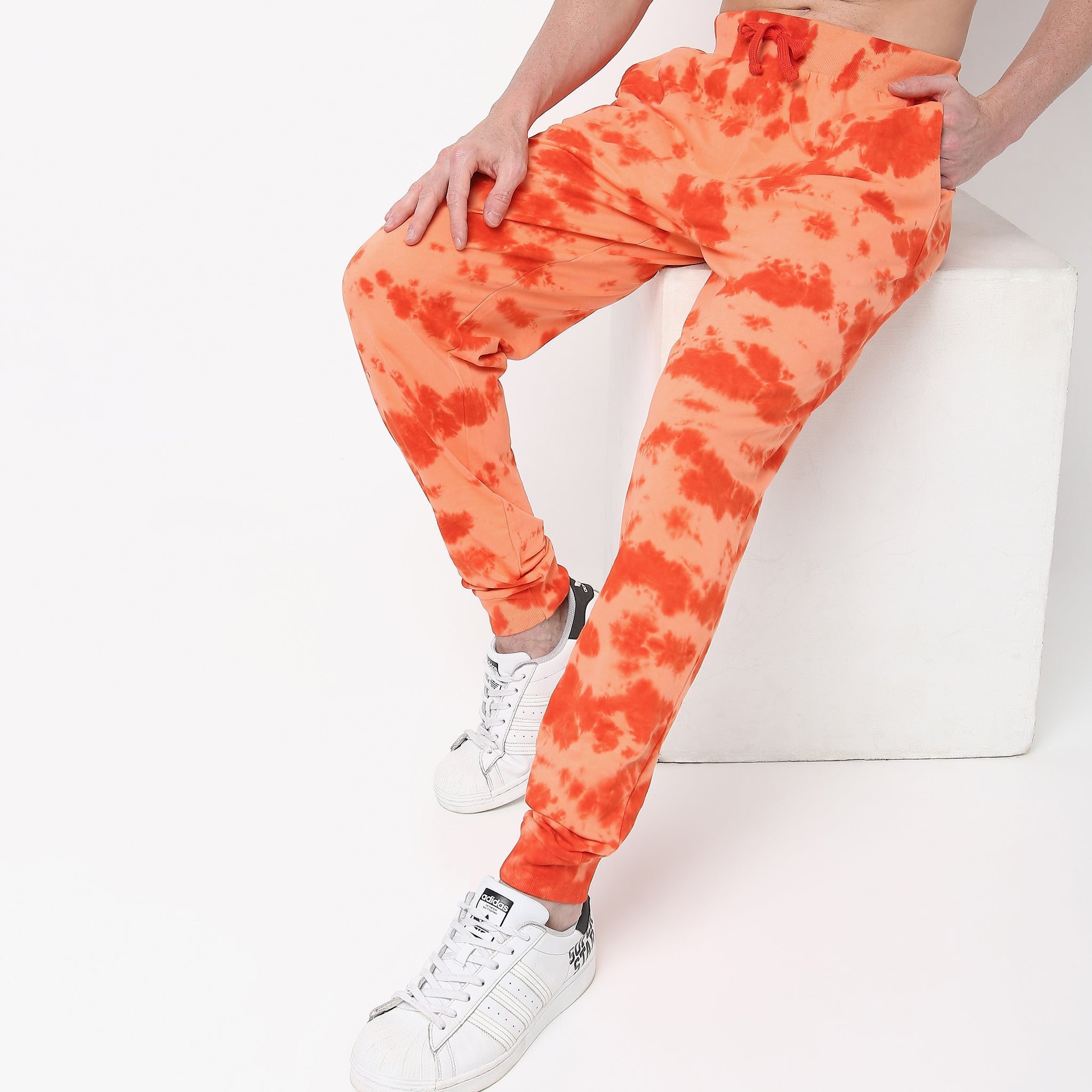 Regular Fit Tie - Dye Mid Rise Trackpants
