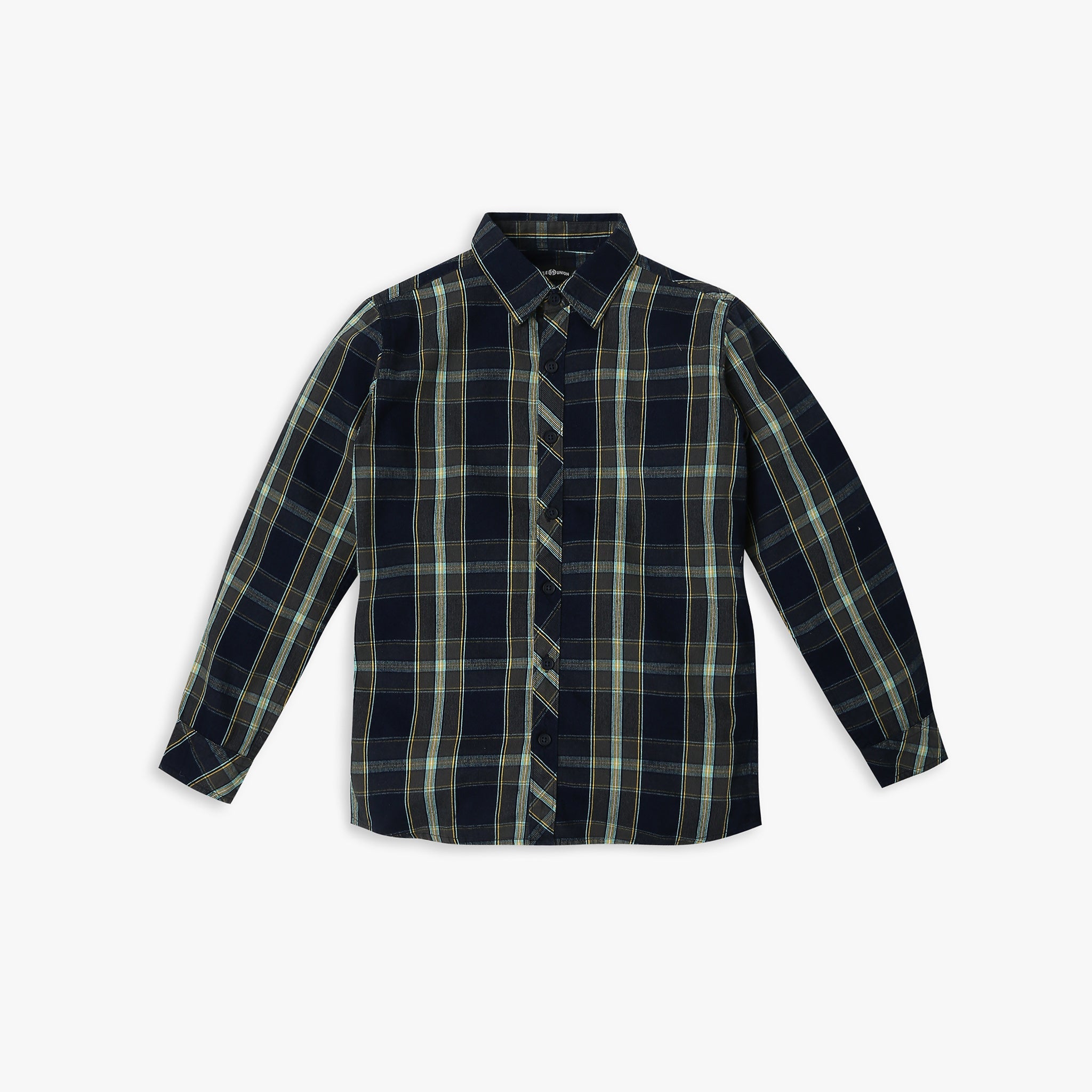 Boy's Regular Fit Checkered Shirt