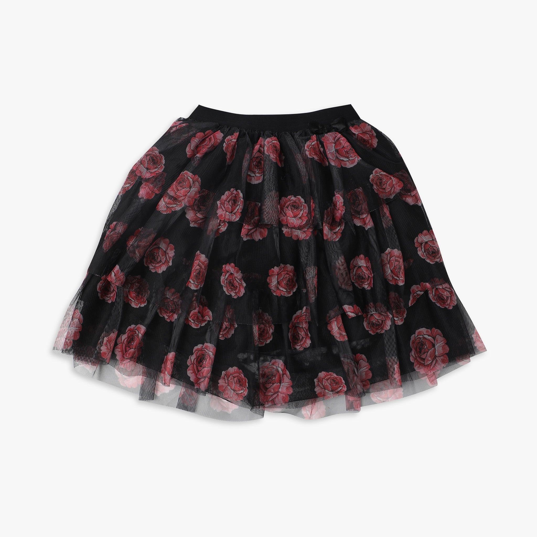 Girl's Regular Fit Printed Mid Rise Skirts