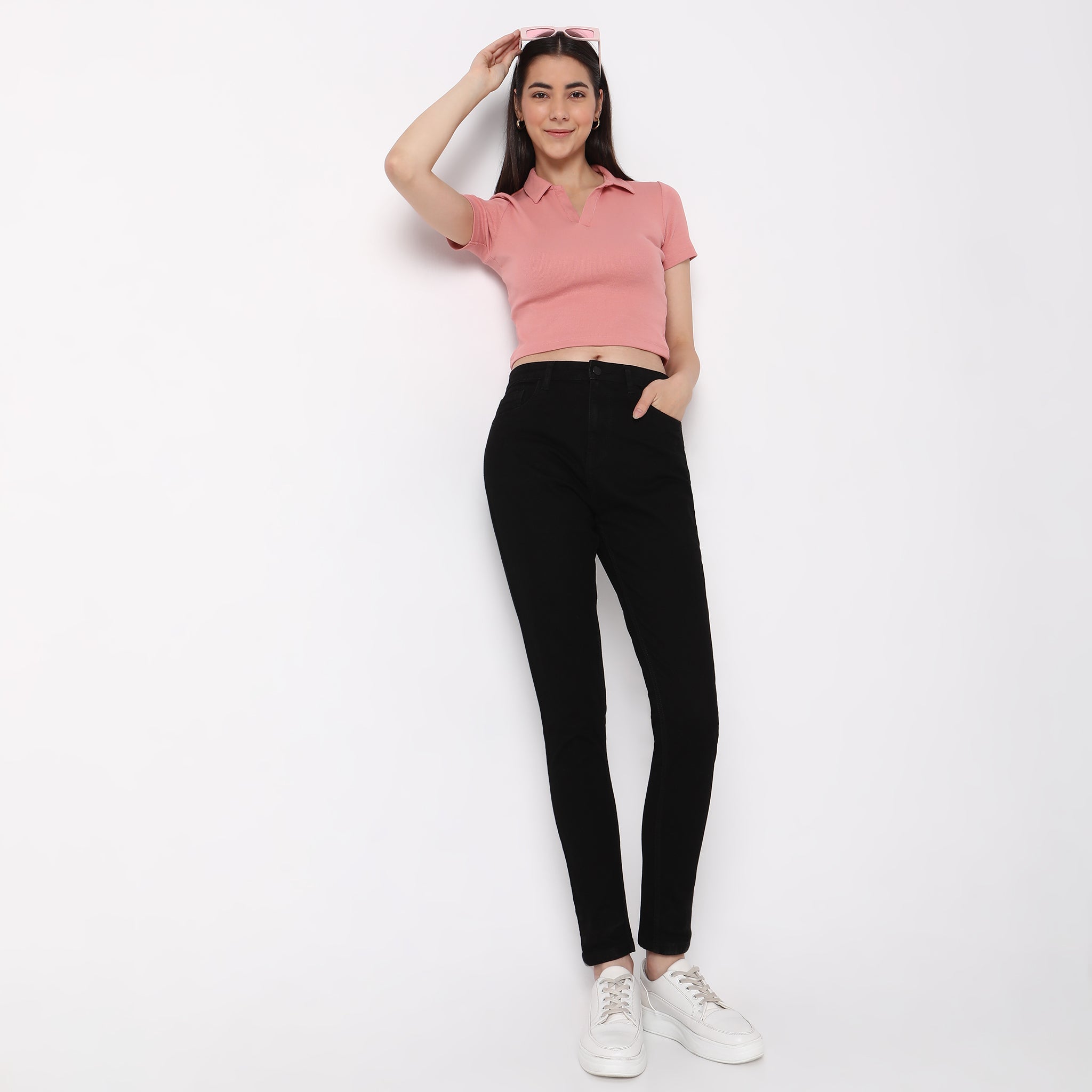 Skinny Fit High Rise Jeans