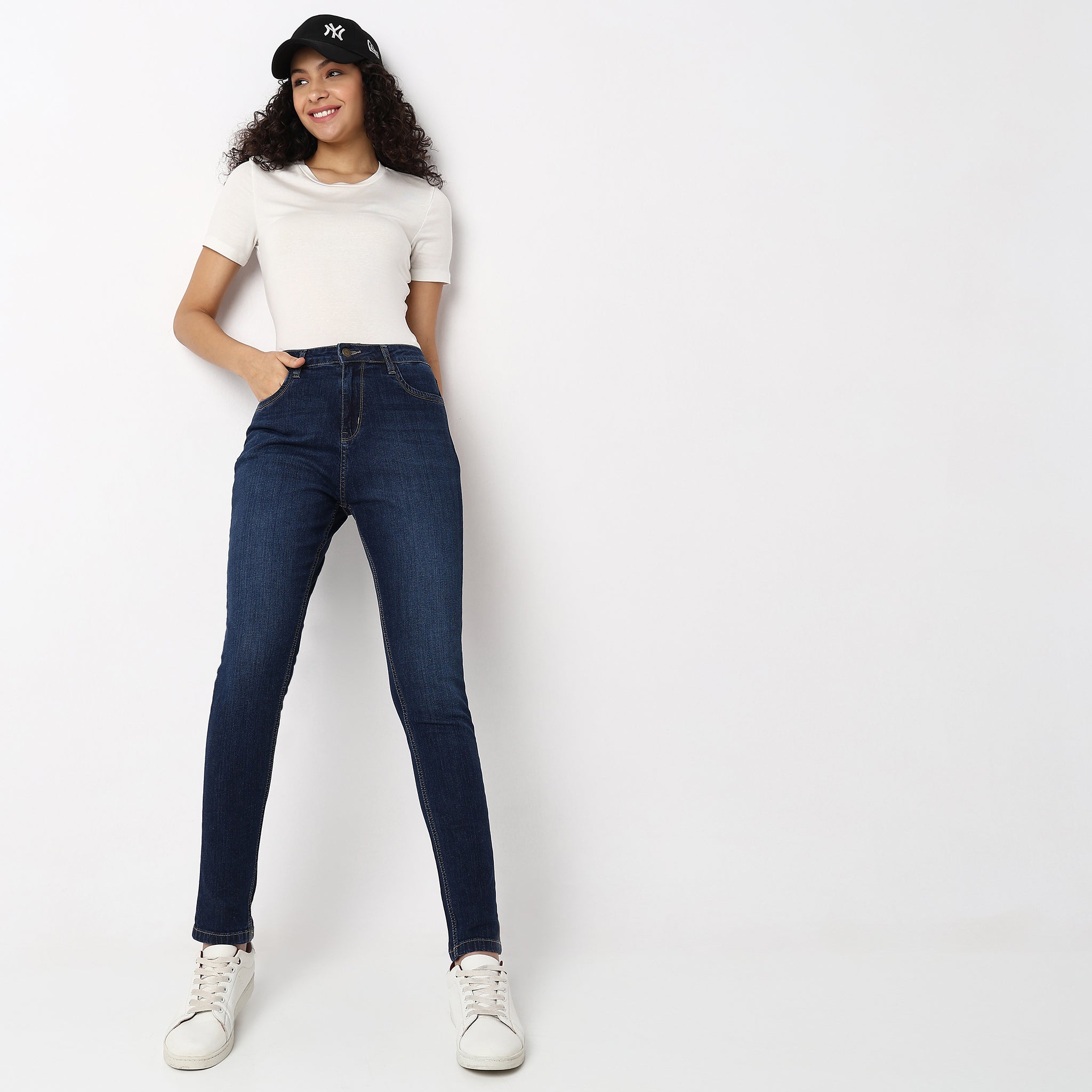 Skinny Fit High Rise Jeans