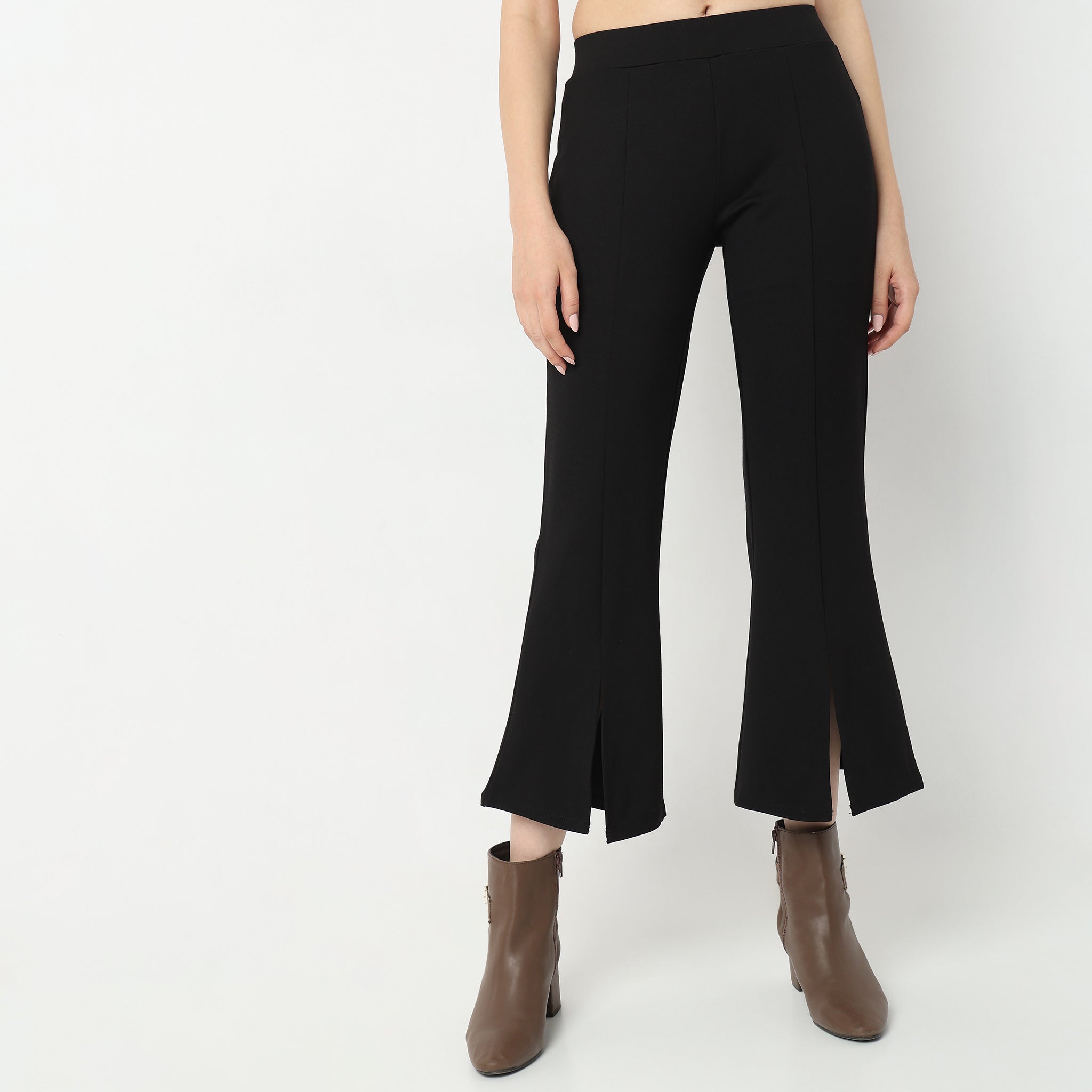 Skinny Fit Solid High Rise Jeggings