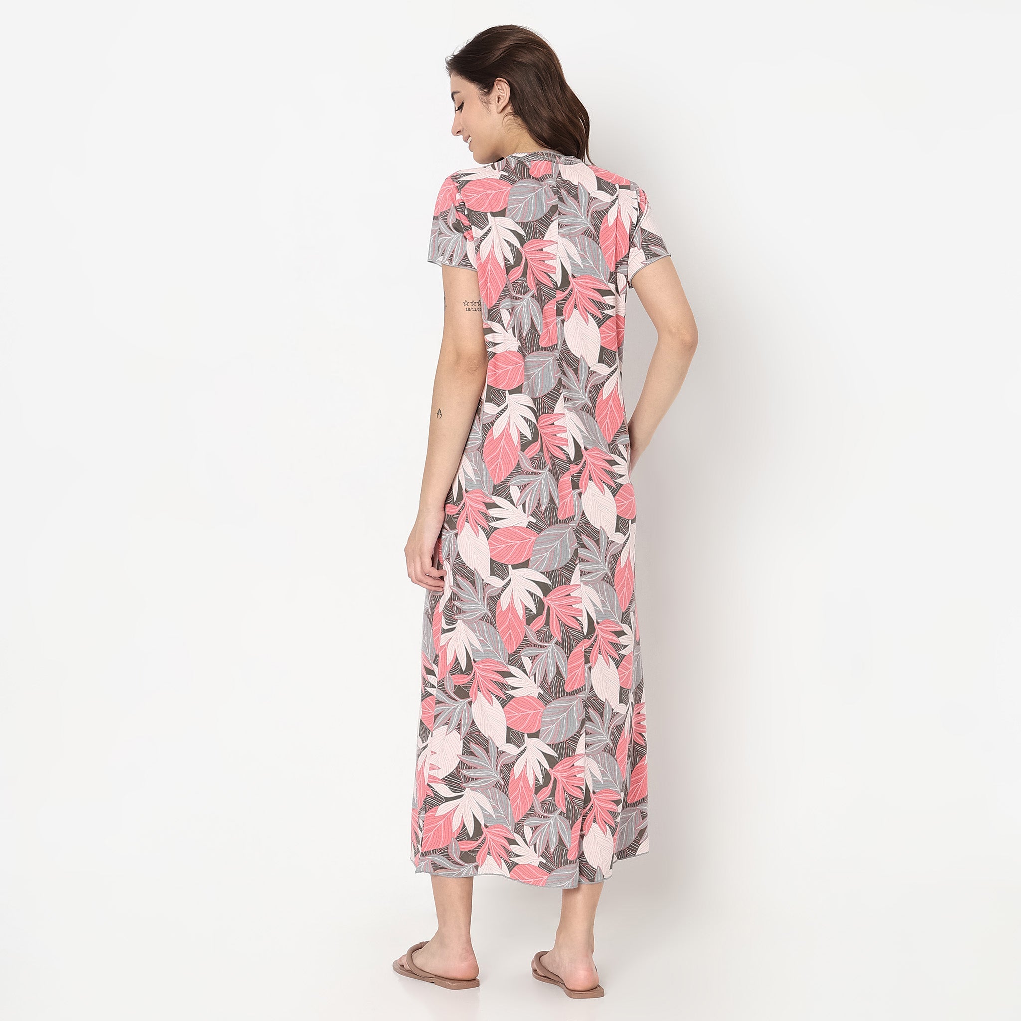 Regular Fit Printed Gown