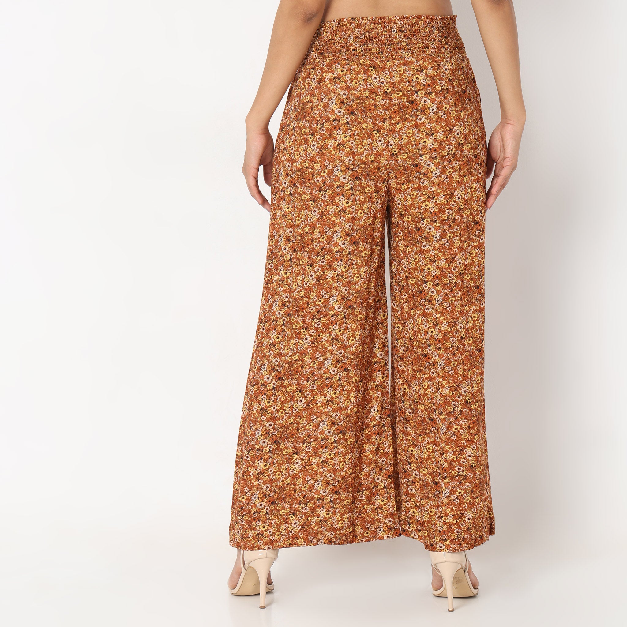 Flare Fit Floral Palazzos