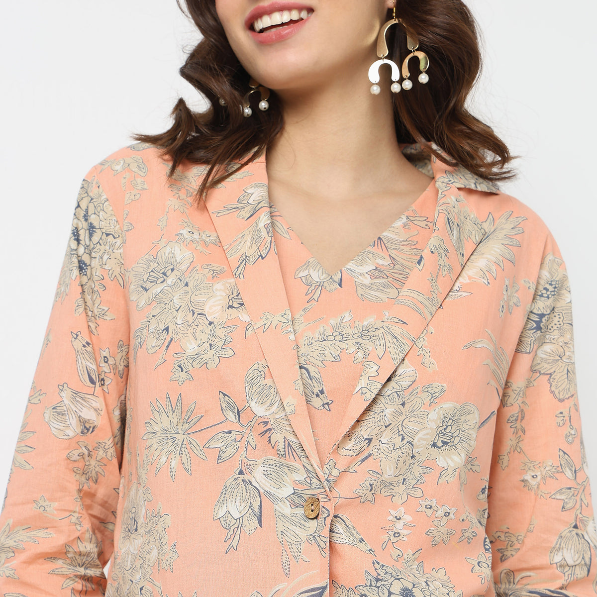 Straight Fit Floral Ethnic Sets