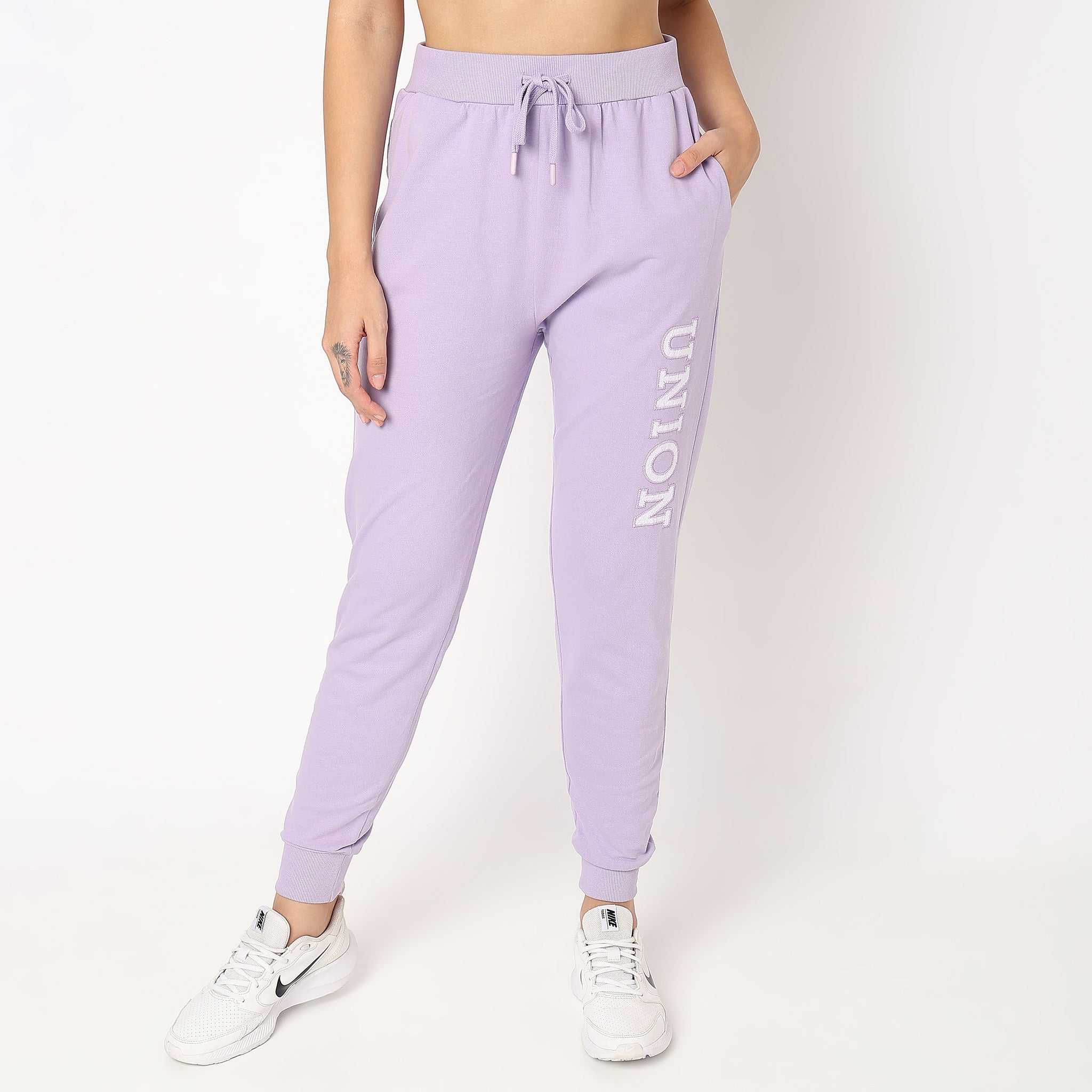 Slim Fit Graphic Mid Rise Joggers