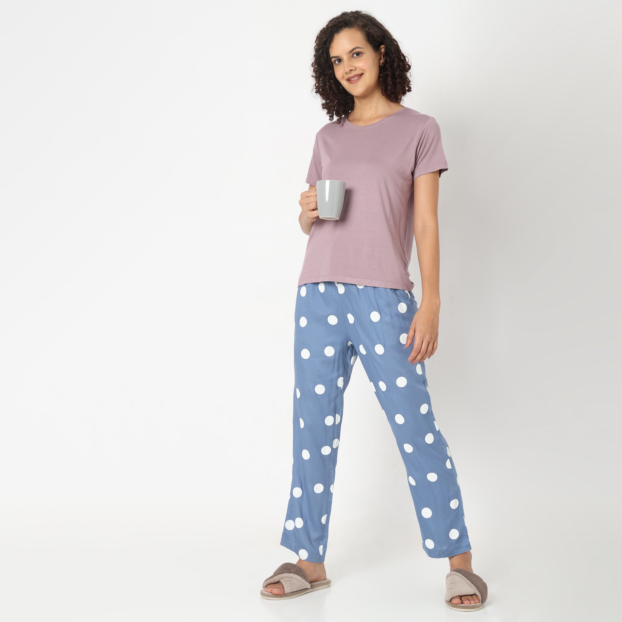 Polka dot pyjamas hot sale