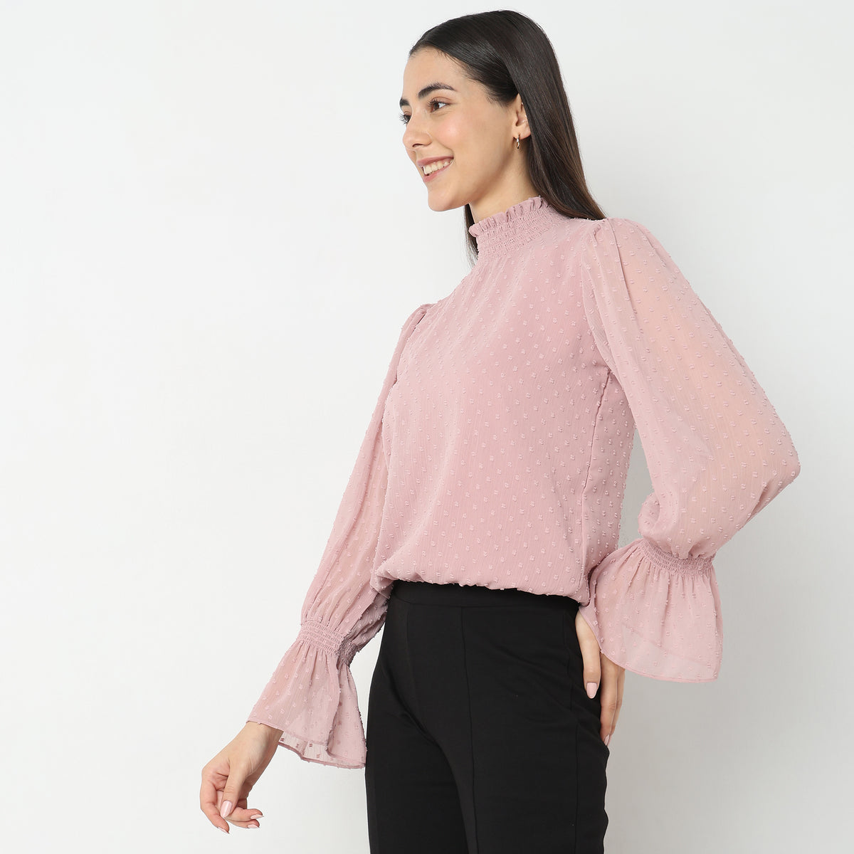 Regular Fit Textured Top