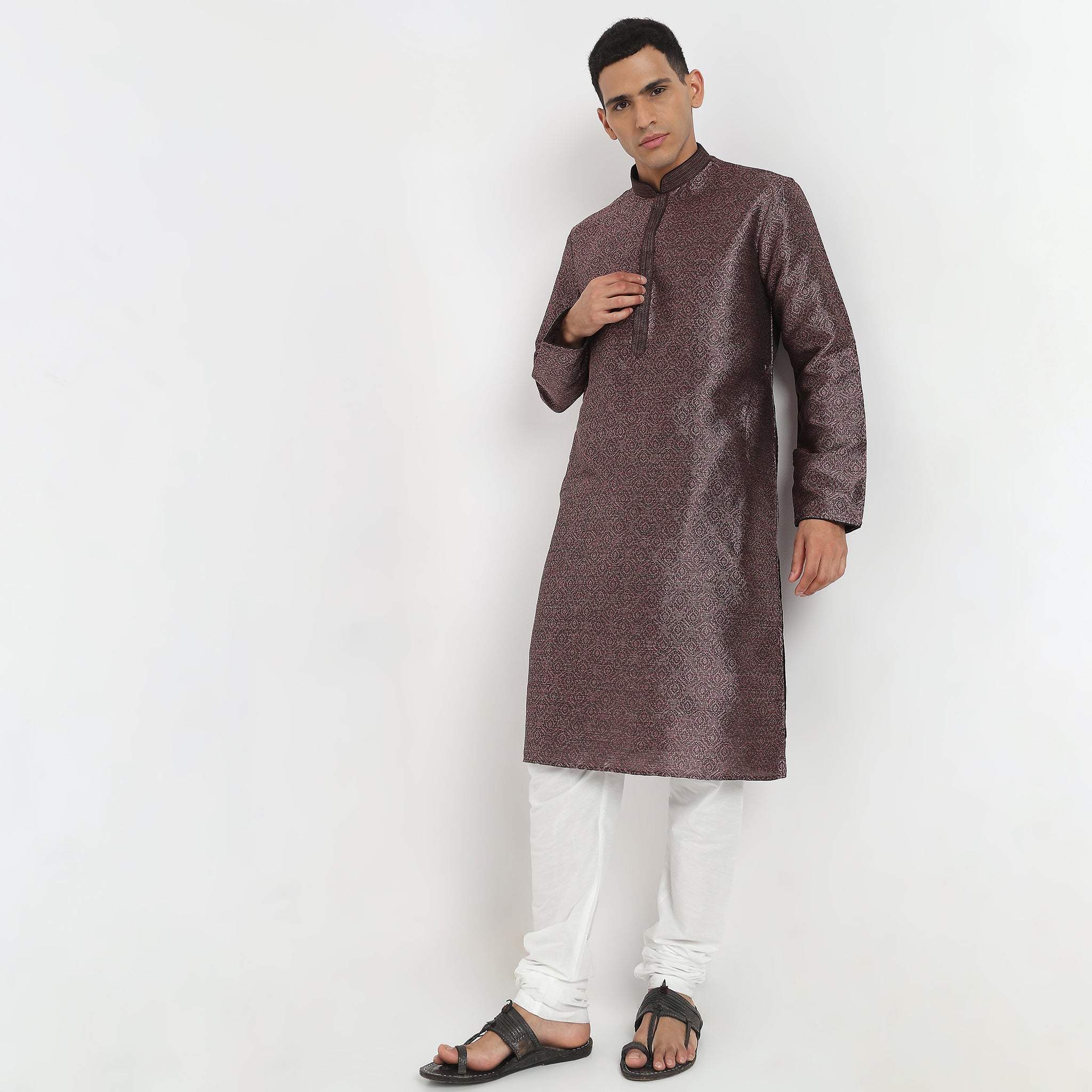 Ferozi Kurta Jacquard Silk Chudidaar main image 0