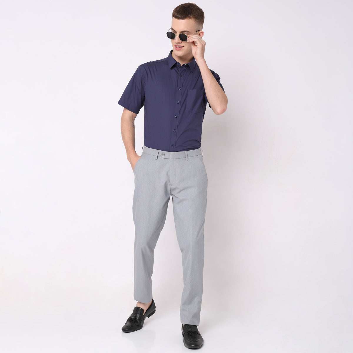 Regular Fit Solid Shirt
