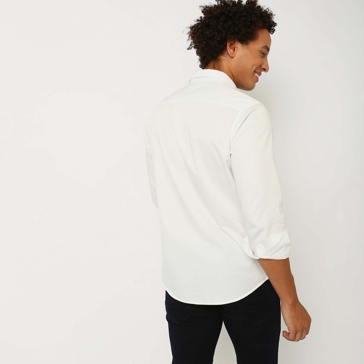 Slim Fit Solid Shirt