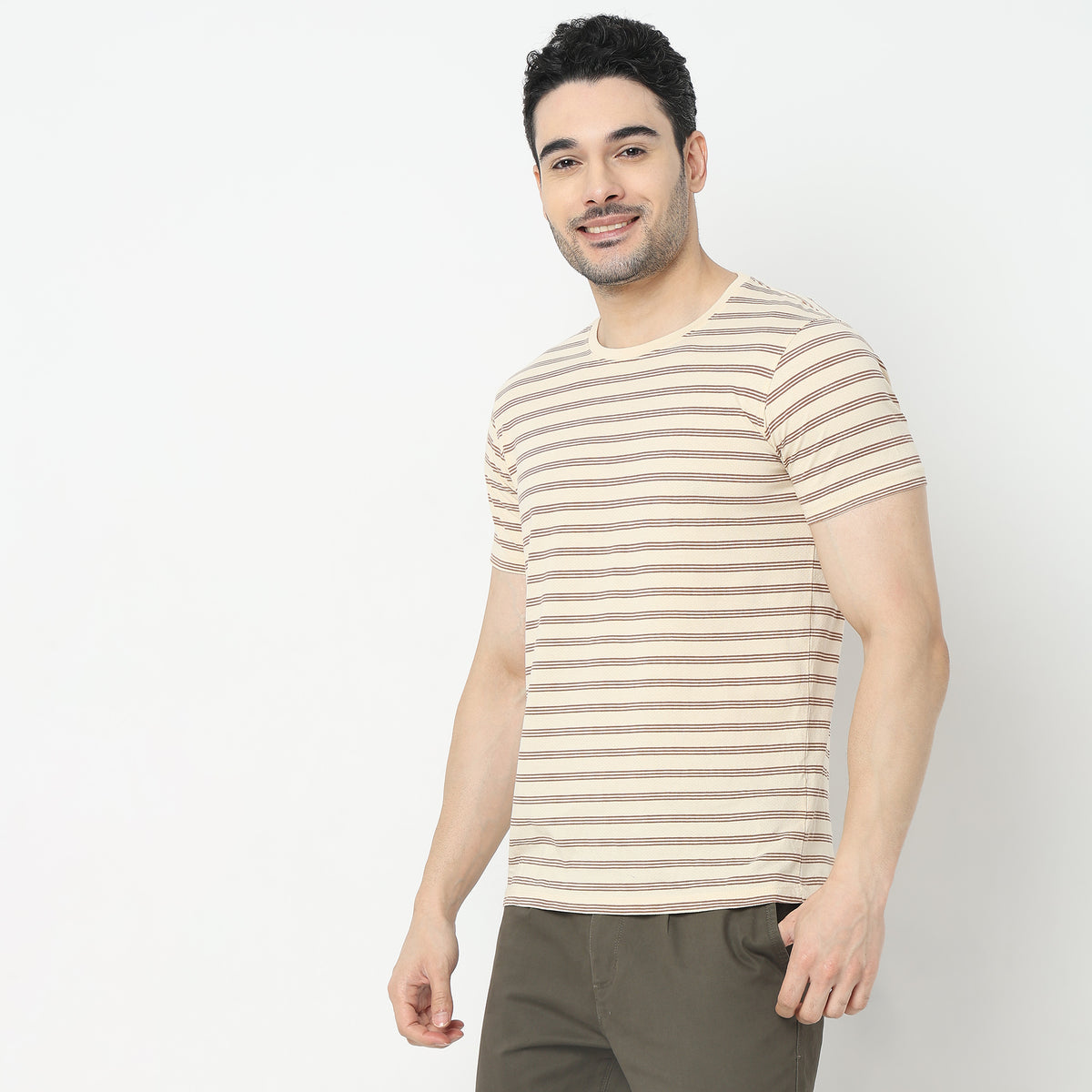 Regular Fit Striped T-Shirt