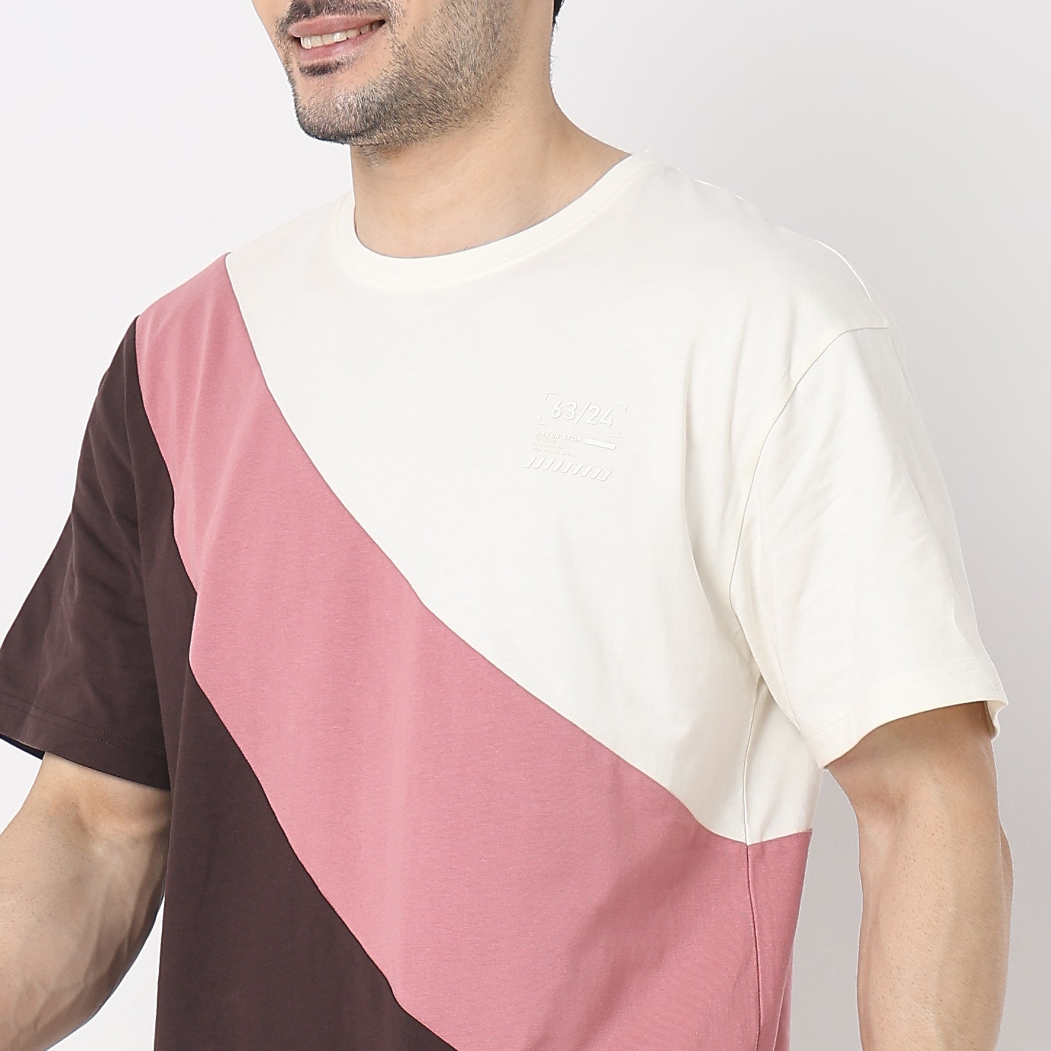 Oversize Color Block T-Shirt