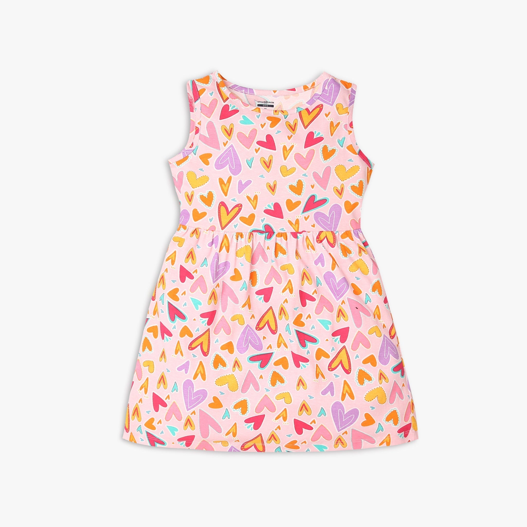 Girl's Regular Fit Printed Dress