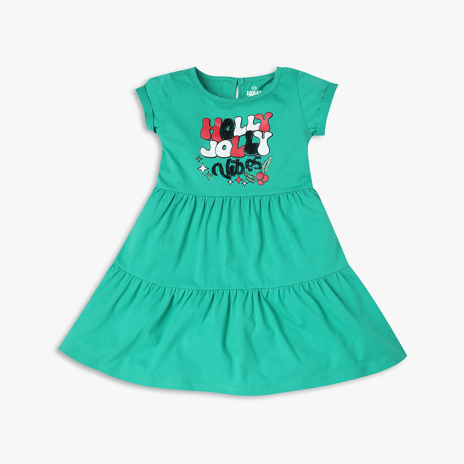 Girl's Regular Fit Graphic Frock