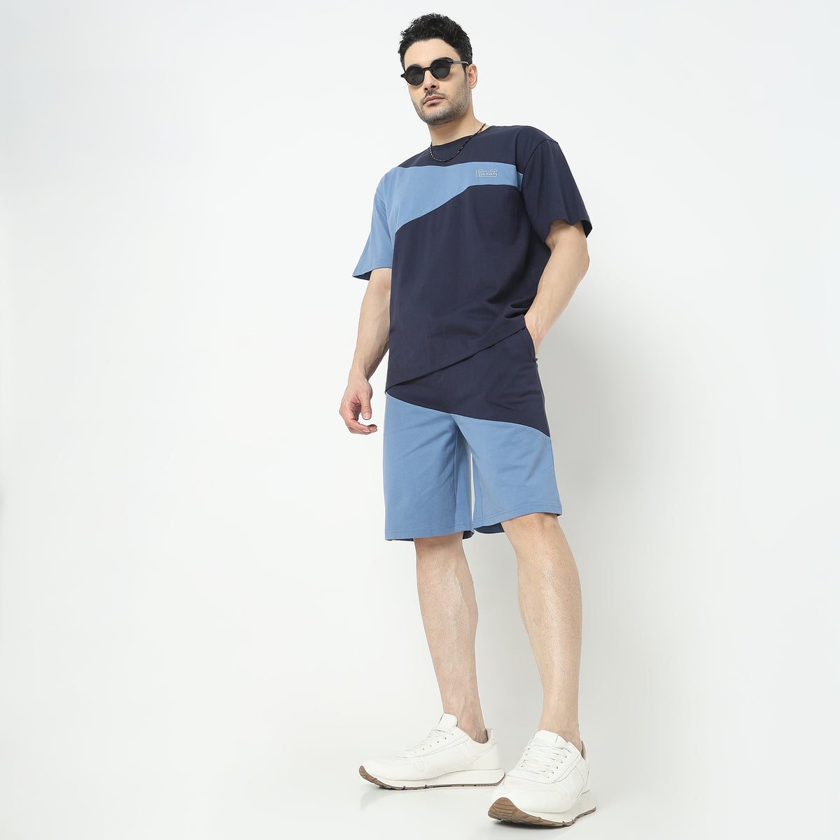 Oversize Uni-Sets Color Block T-Shirt