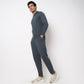 Regular Fit Solid Mid Rise Trackpants