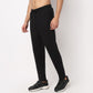 Regular Fit Solid Mid Rise Trackpants