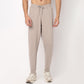 Regular Fit Solid Mid Rise Trackpants