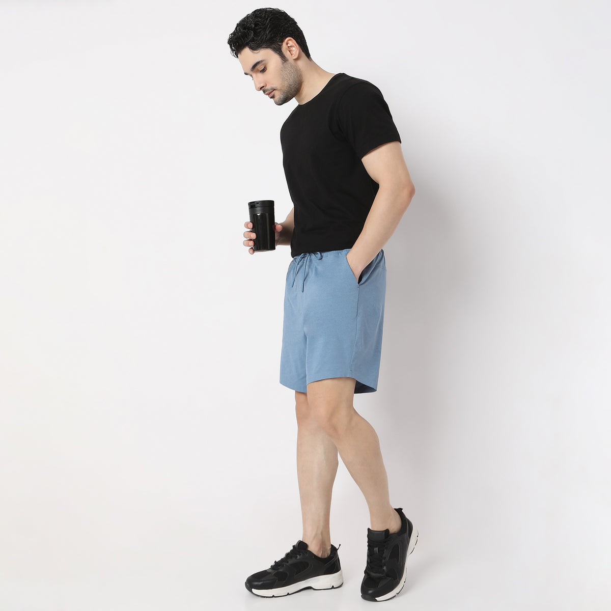 Elastomultiester Fabric Ultra Light Weight|Enhanced Flexibility And Stretch|Wicking Technology|Fast Dry And Breathable|Mobile Pocket Air Shorts