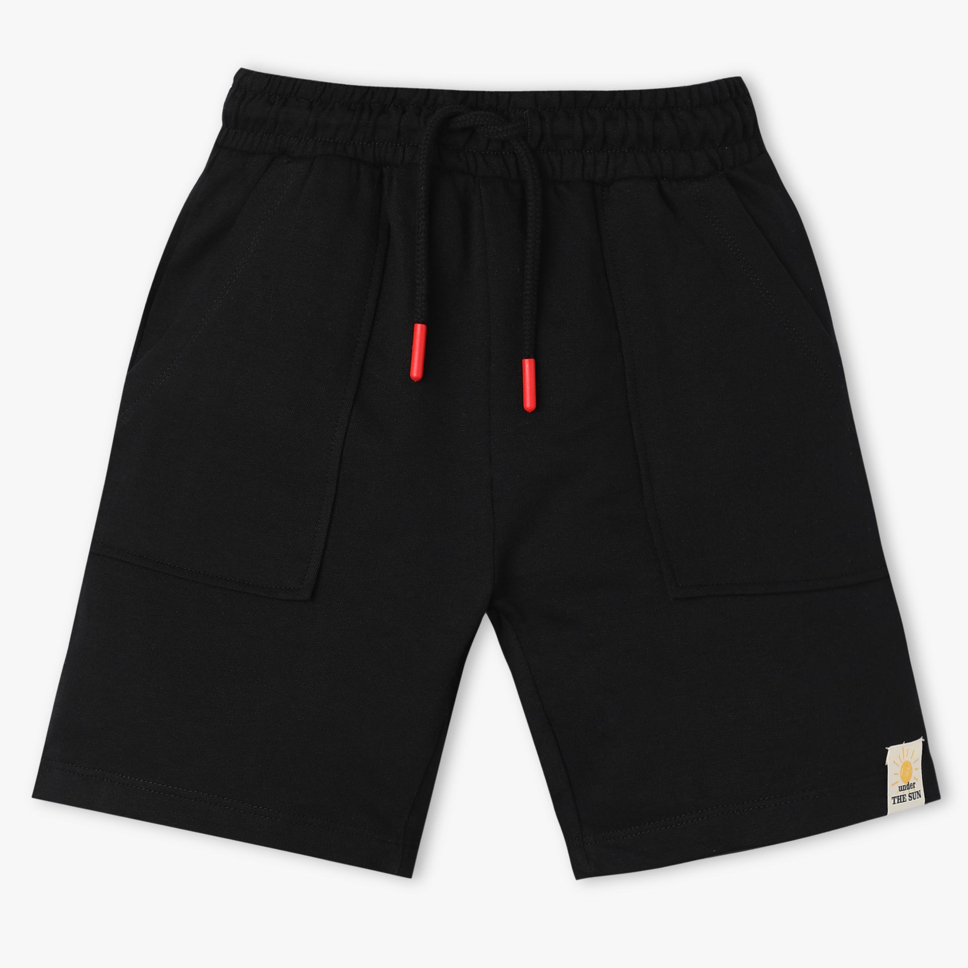 Boys Solid Cotton Shorts