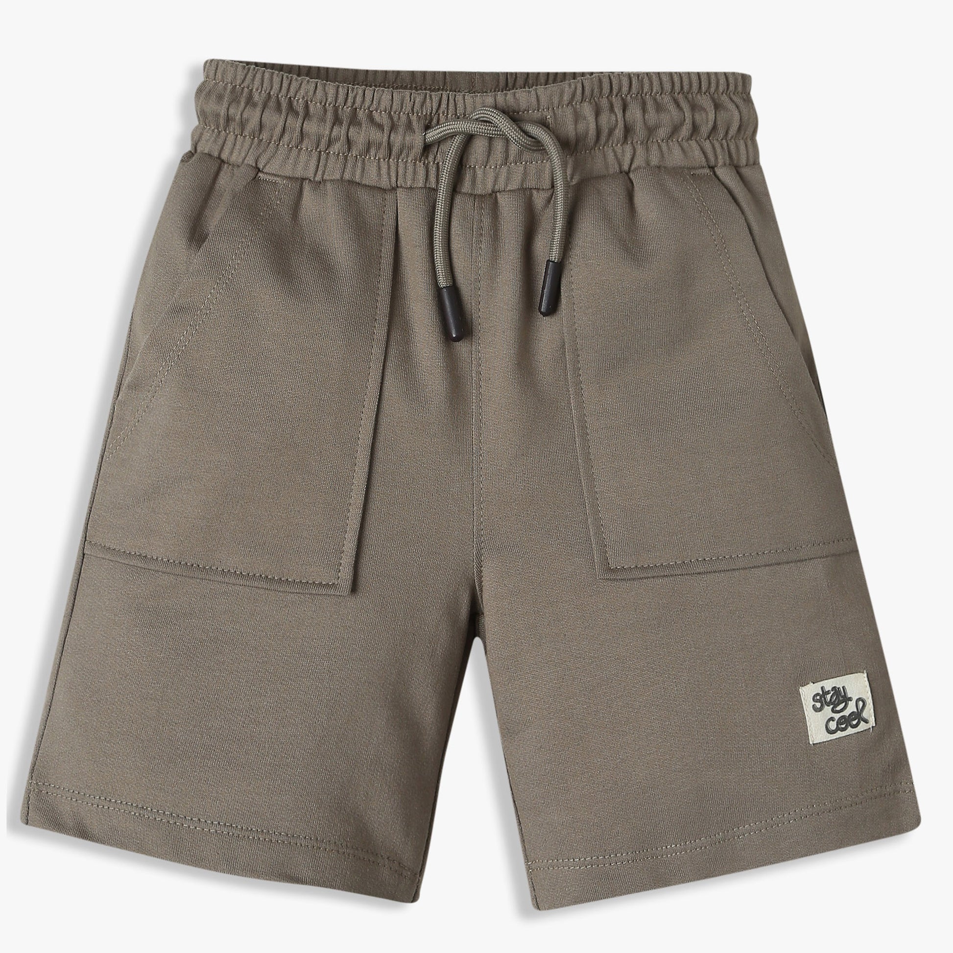 Boys Solid Cotton Shorts