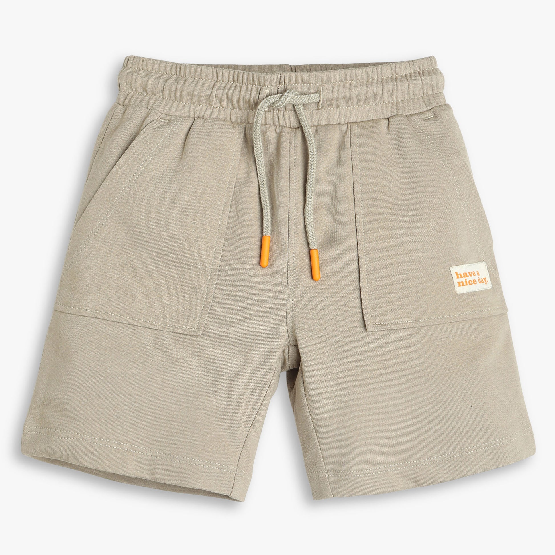 Boys Solid Cotton Shorts